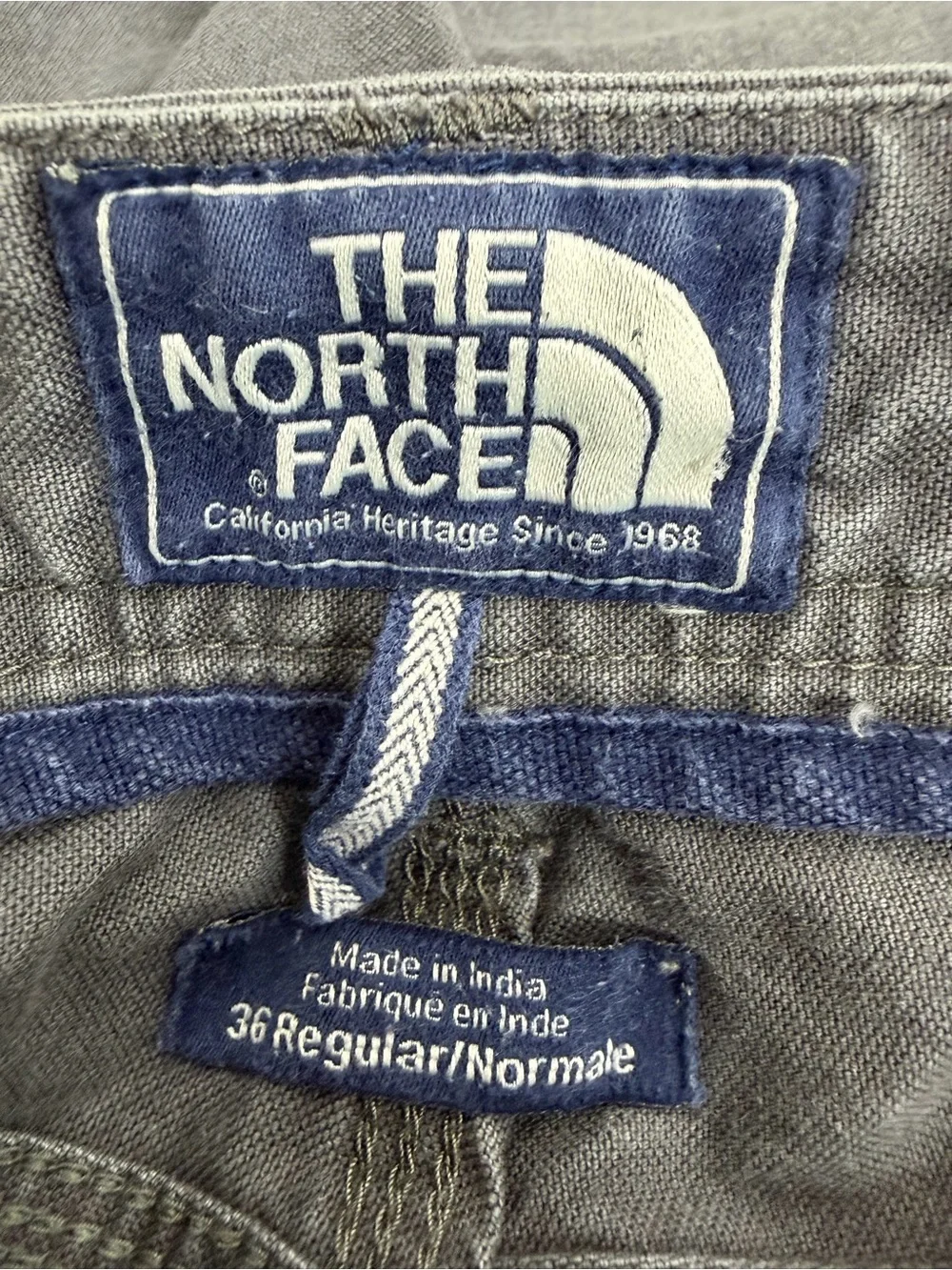 The North Face California Heritage Gray Utility Pants Men’s 36R Outdoor Workwear